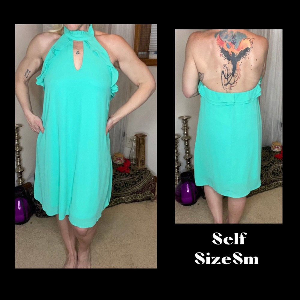 Self halter dress